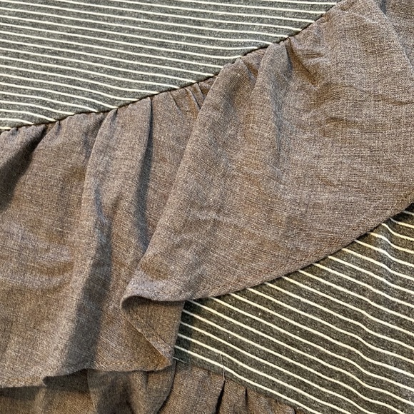 Altar’d State | long sleeve striped ruffled dress Sz L - Picture 7 of 10